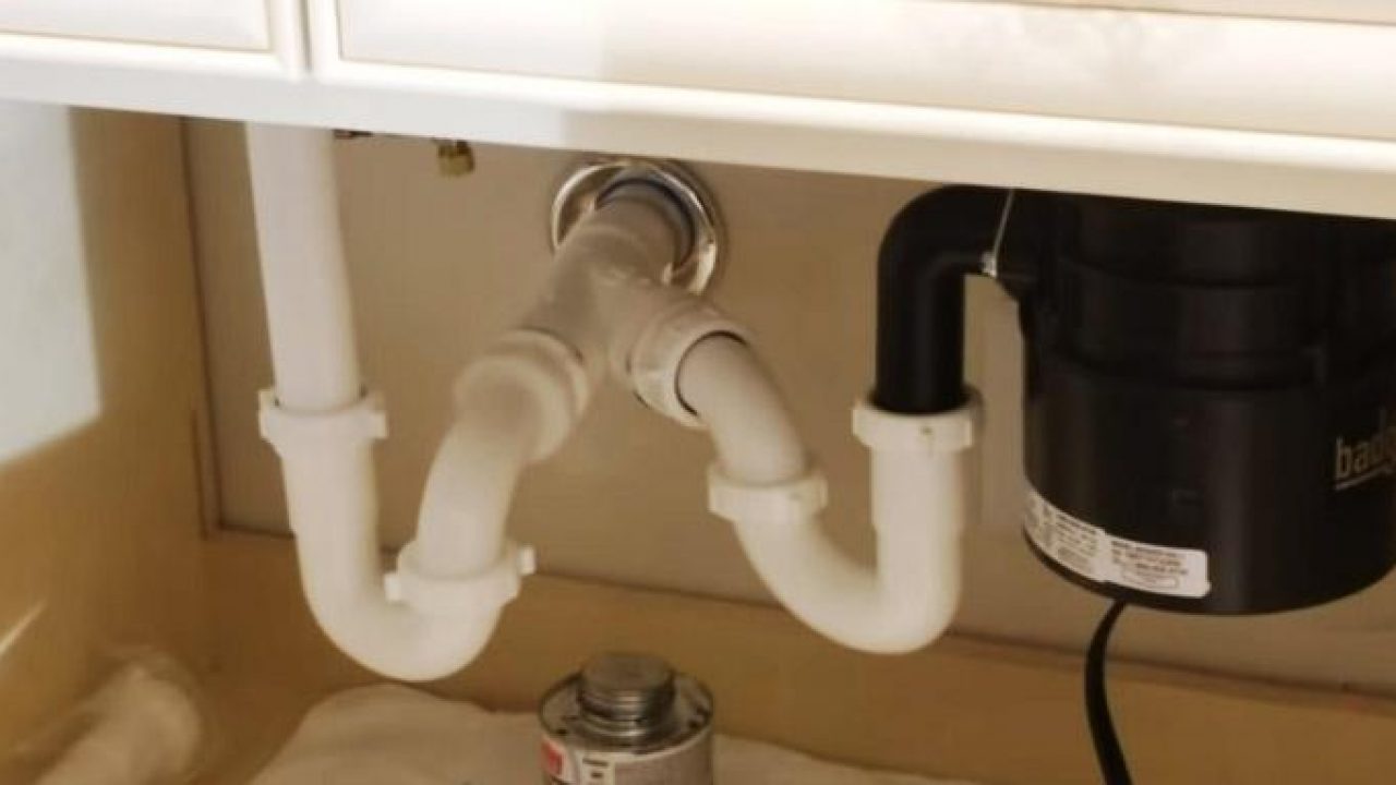 install double sink drains bathroom
